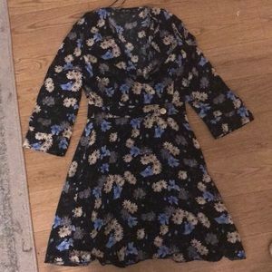 Zara Floral Dress XS A-line Like New